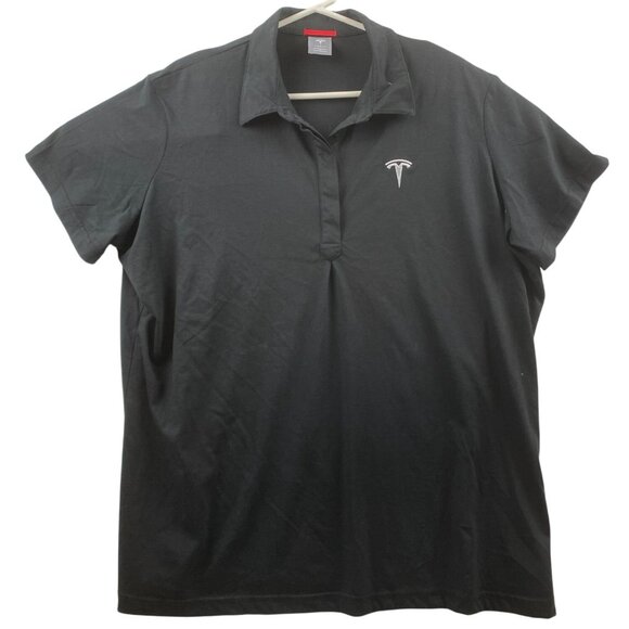 Tesla Polo > Woman's 3XL Black with Embroidered Logo - Picture 1 of 8